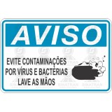 Evite contaminações por vírus e bactérias lave as mãos